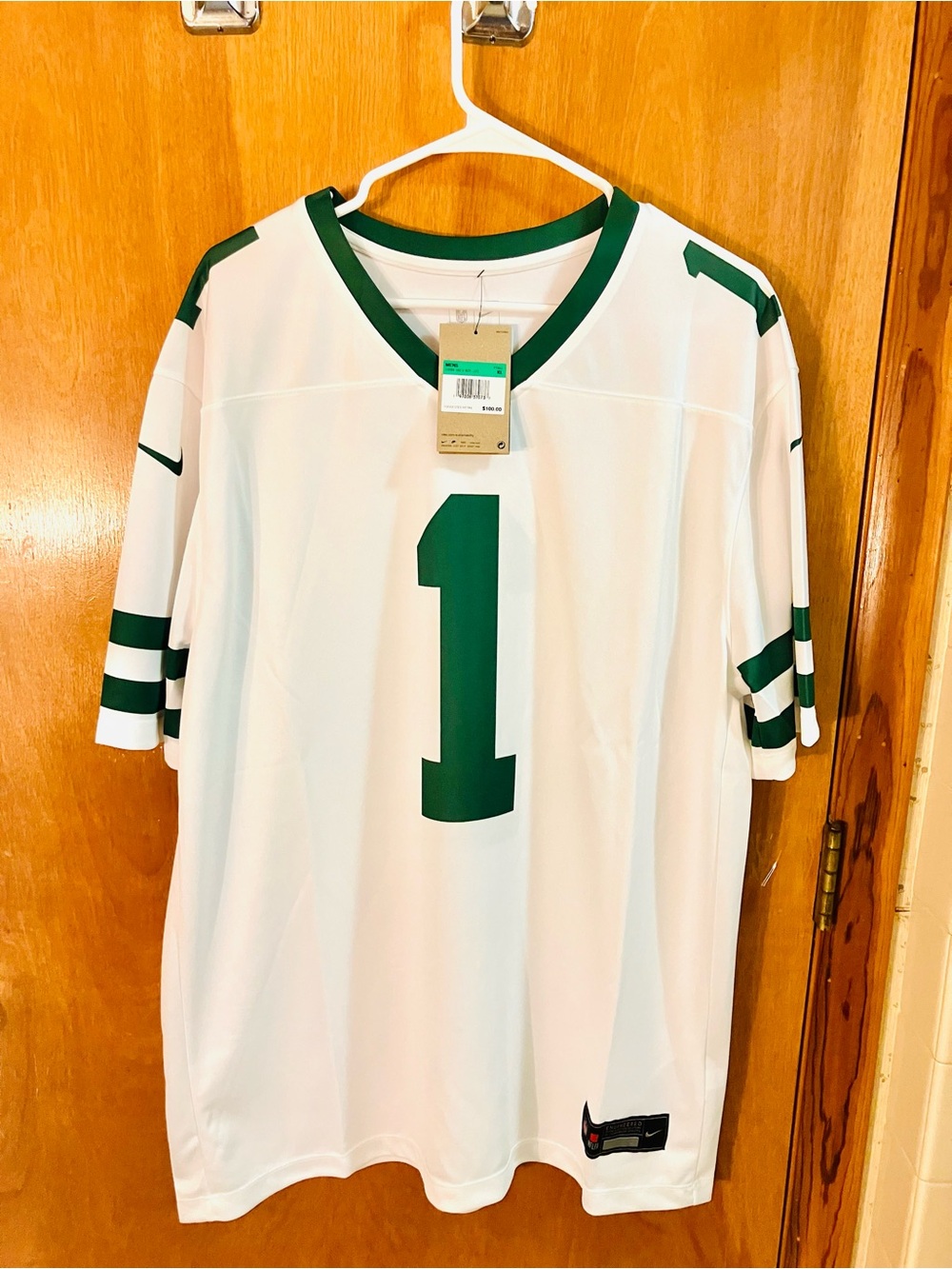 Nike NFL NY Jets Ahmad Sauce Gardner #1 Men’s XL Jersey New White